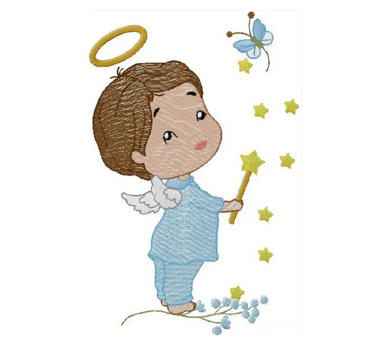 Baby Angel embroidery design