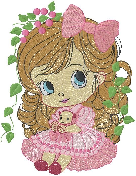 Baby Girl machine embroidery design