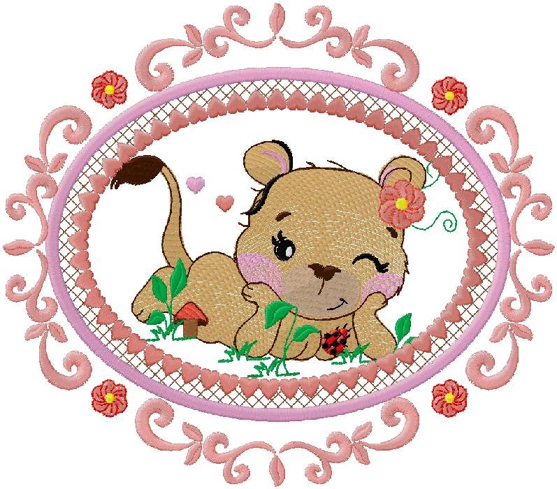 Baby Tiger - Machine Embroidery Design