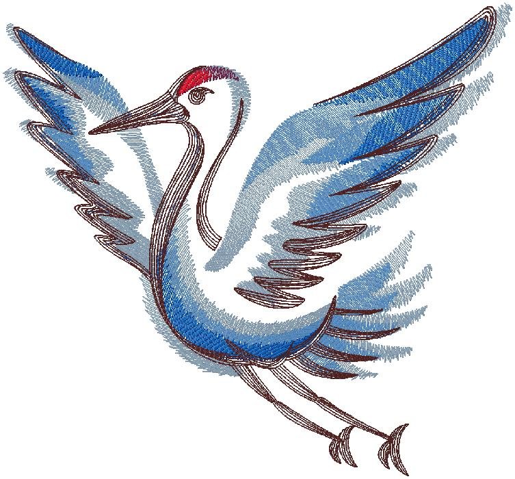 Bird - machine embroidery design