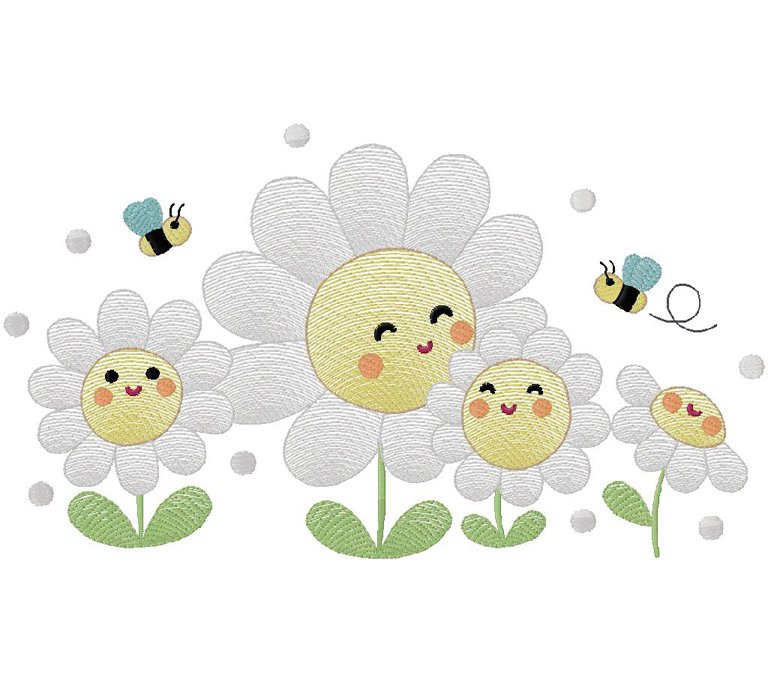 Floral machine Embroidery Design