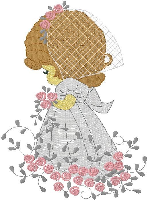 Baby Bride Embroidery Design