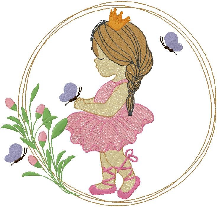 cute Girl Embroidery Designs