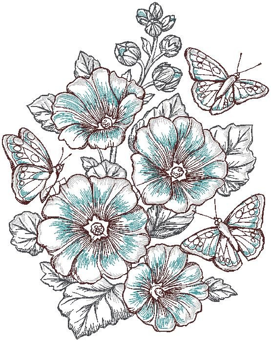 floral machine Embroidery Designs