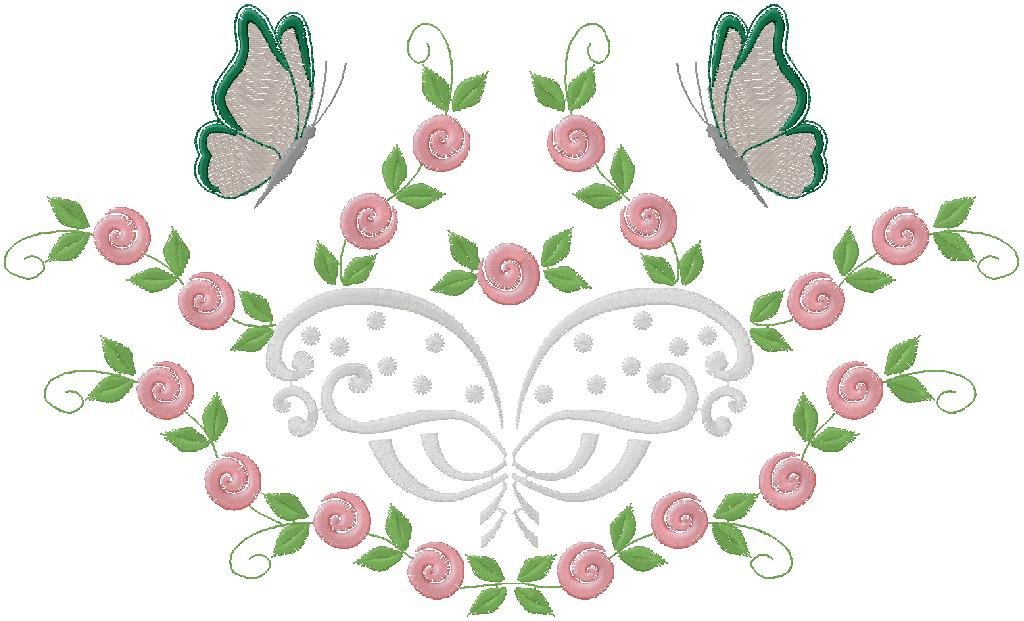 Floral Machine Embroidery Design
