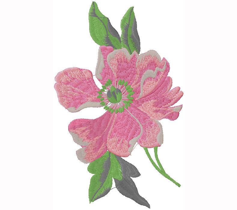 flower machine embroidery design