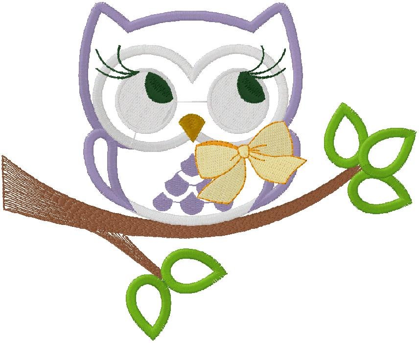 wonderful Owl embroidery design