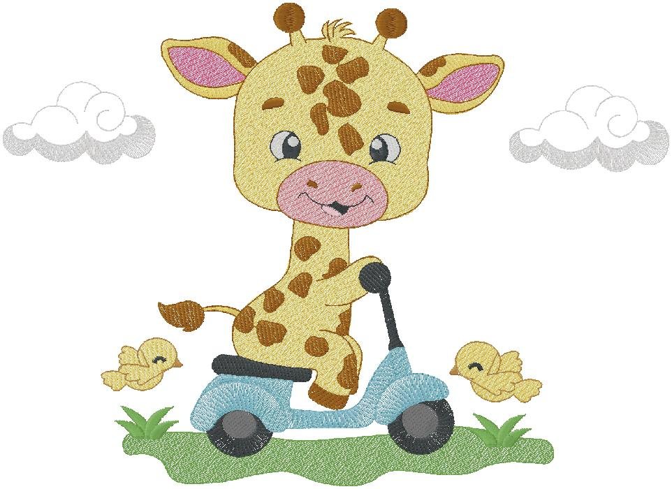 Babay Giraffe Embroidery Design
