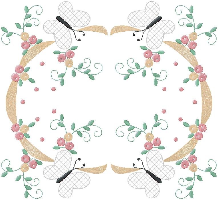 Butterflies machine Embroidery Design