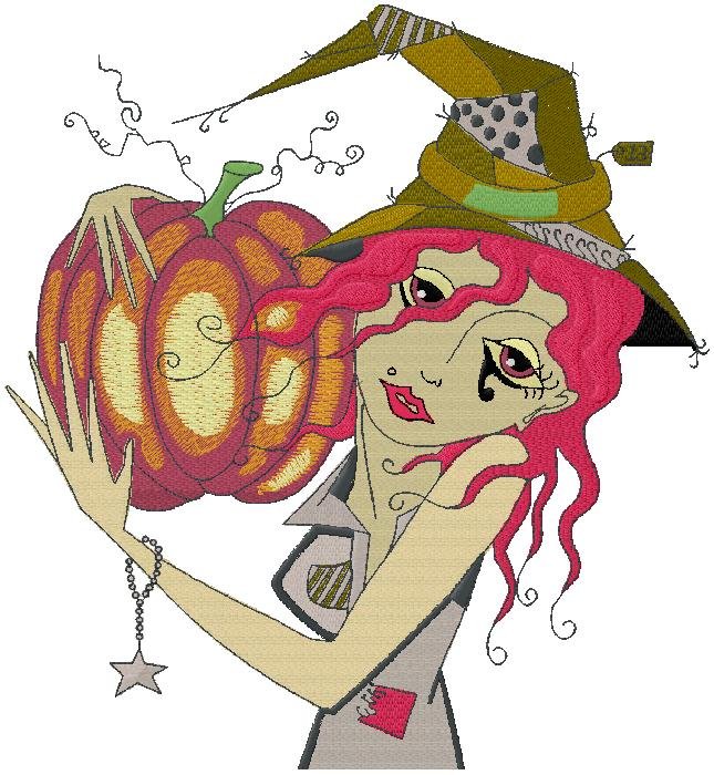 Halloween Embroidery Design