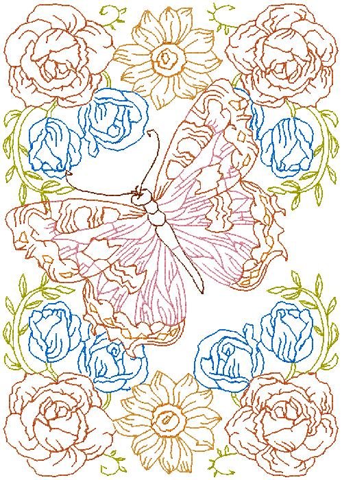 butterfly Embroidery Design