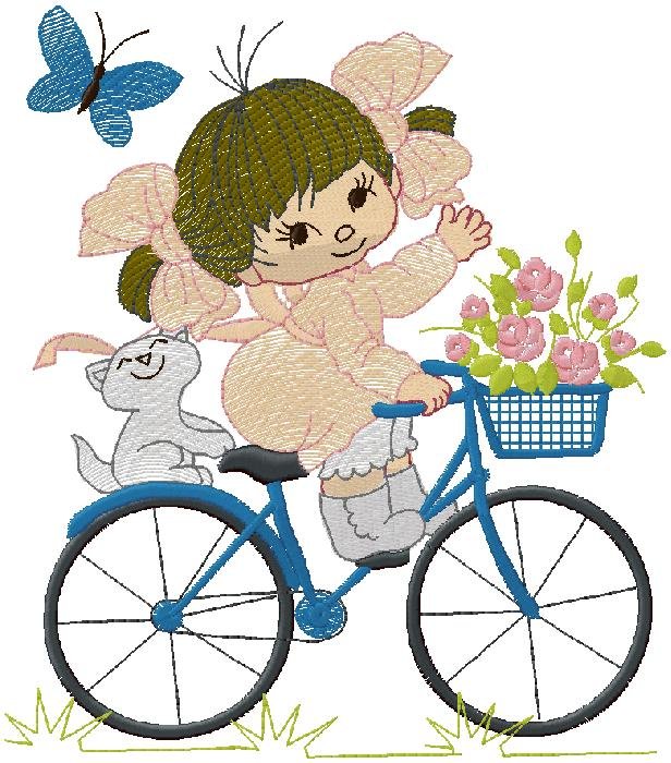 cute Girl embroidery design