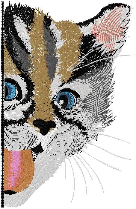 cute cat Embroidery Design