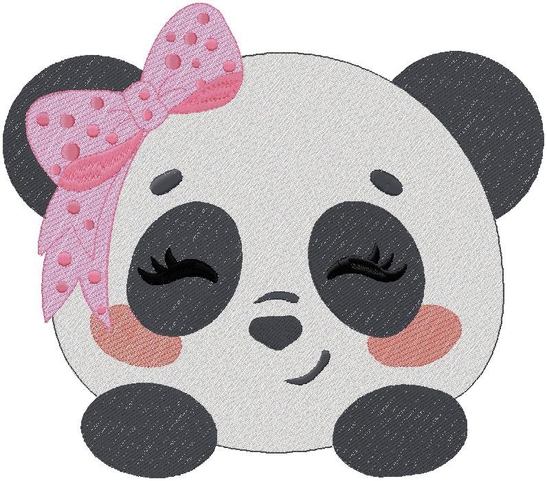 cute Panda embroidery design 