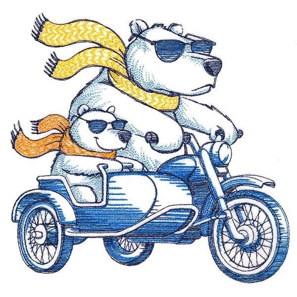 cute Bears embroidery design 