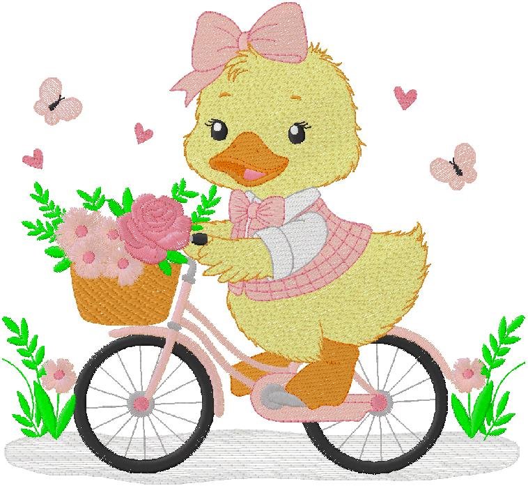 wonderful duck embroidery design