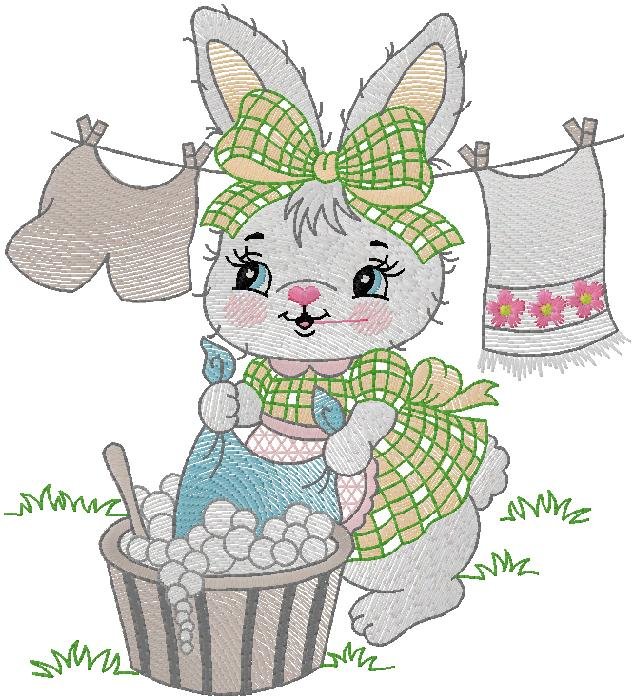 cute Bunny embroidery design
