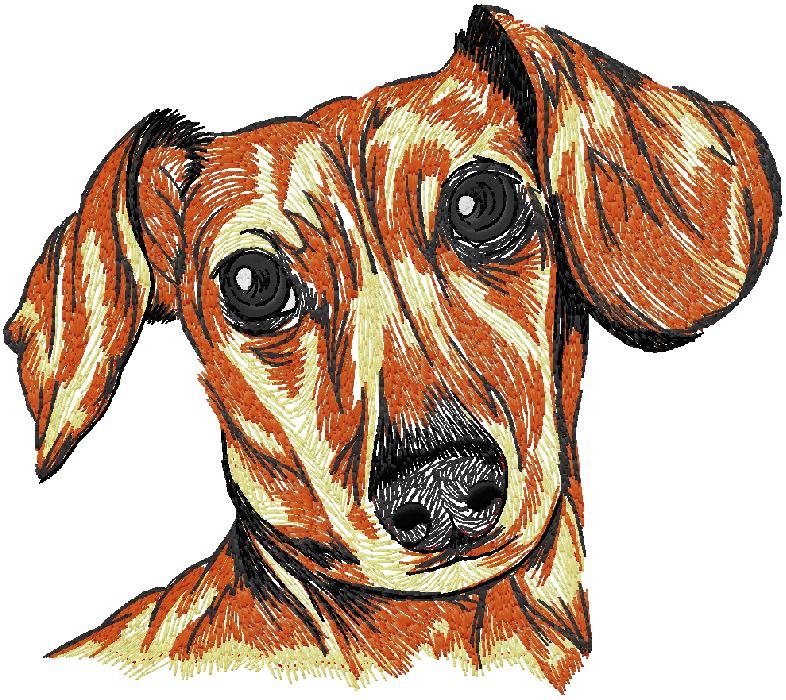 cute Dog embroidery design