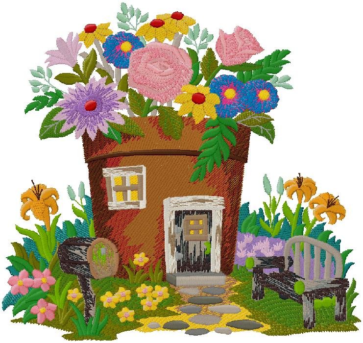 wonderful floral embroidery design