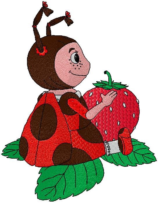 ladybug embroidery design