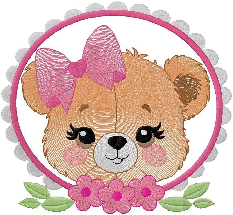 cute Teddy embroidery design