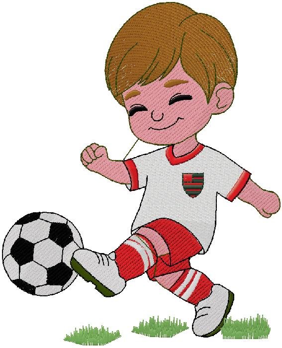 Little Soccer Star Embroidery Design