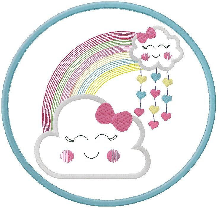 Sweet Rainbow Dreams Embroidery Design