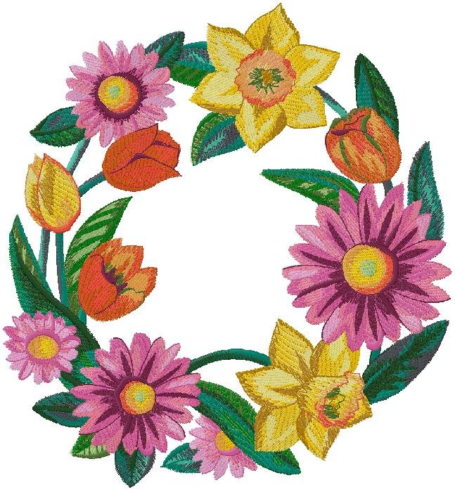 woderful floral Embroidery design