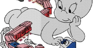 casper embroidery design