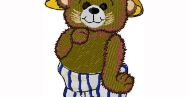 cute Teddy embroidery design