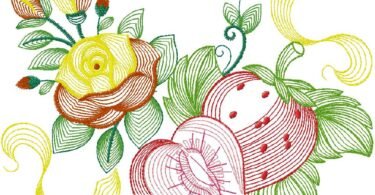 fantastic floral embroidery design