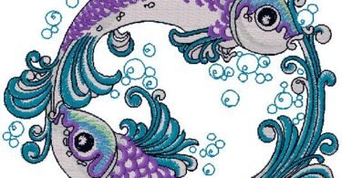 fish embroidery design