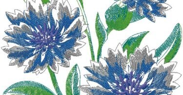 floral embroidery design