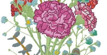 floral embroidery design