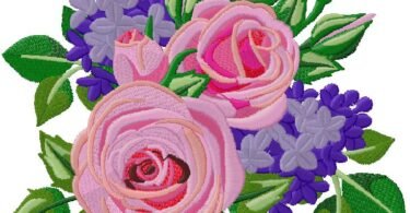 floral embroidery design
