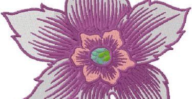 flower embroidery design