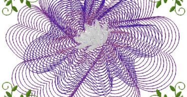 flower embroidery design