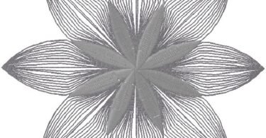 flower machine embroidery design