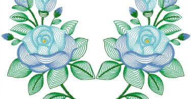 flowers embroidery design