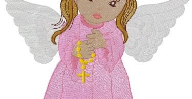 wonderful Angel embroidery design