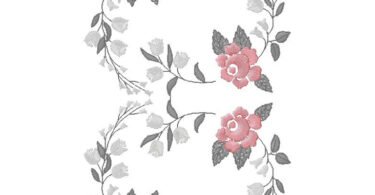 wonderful flowers embroidery design