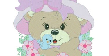 Baby Bear embroidery design