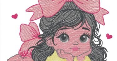 Baby Girl embroidery design