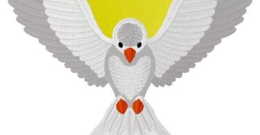 Dove embroidery design