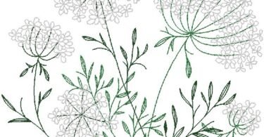 Mask Daisy Easter Floral Embroidery Design