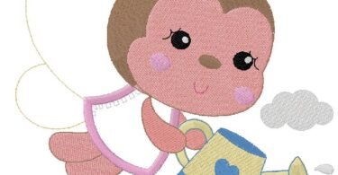 baby butterfly Embroidery Design