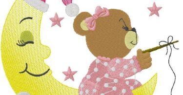 cute Bear embroidery design