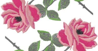 floral embroidery design