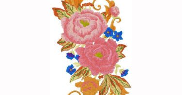 floral embroidery design