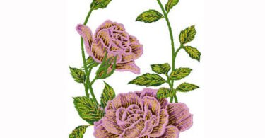 floral embroidery design